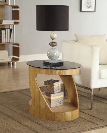 Jual San Marino Curve Oak Lamp Table JF304