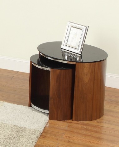 Jual San Marino Curve Walnut Nest of Tables JF305