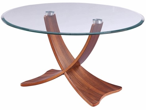 Jual Siena Curve Walnut Coffee Table JF308