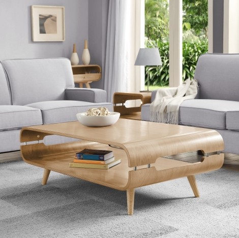 Jual Havana Curve Oak Coffee Table JF703