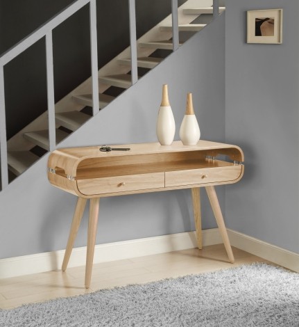 Jual Havana Curve Oak Console Table JF705