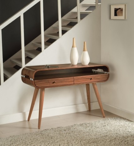 Jual Havana Curve Walnut Console Table JF705