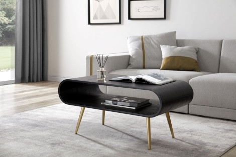 Jual - Auckland - Black and Brass - Coffee Table