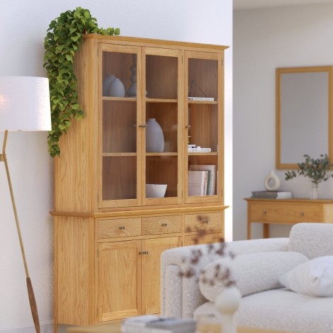 Saxon Oak Large Dresser Top Only