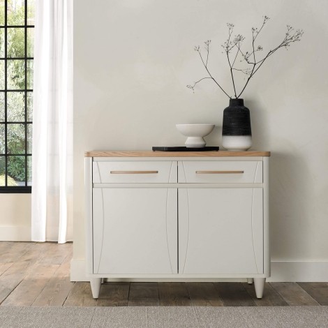 Larsen Soft Grey & Oak Small Sideboard