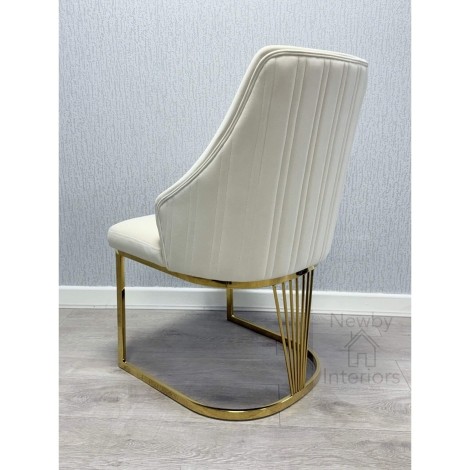Lasco Velvet & Gold Chair (Pair)