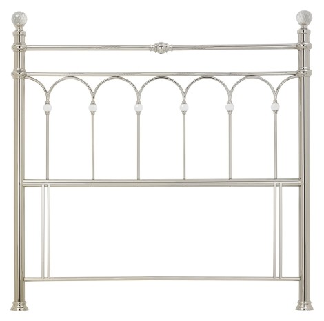 Krystal Shiny Nickel Headboard (Double 135cm)