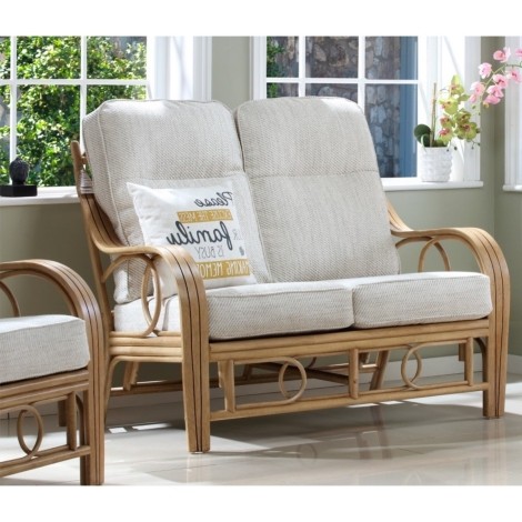 Desser - Madrid - Light Oak - Cane 2 Seater Sofa