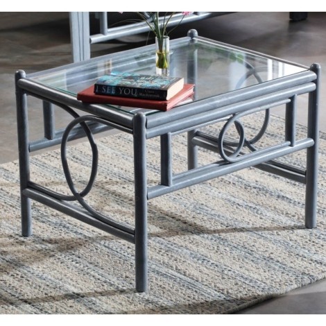 Desser - Madrid - Grey Wash - Cane Coffee Table