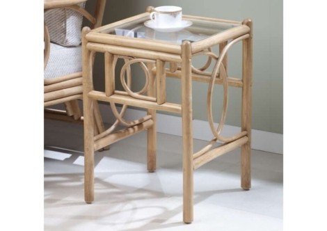 Desser - Madrid - Light Oak - Cane Lamp Table