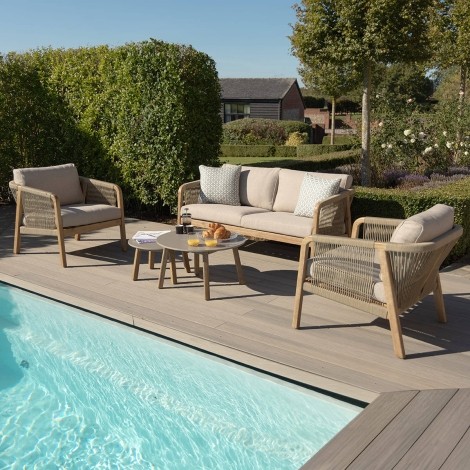 Martinique 2 Seat Sofa With 2 Tables
