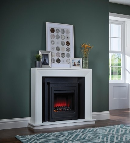 Mayford - 41" White Electric Fireplace Suite - 2kW