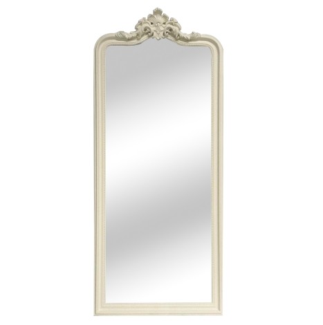 Ornate Leaner Mirror - Cream