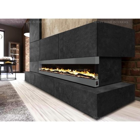 Mirage - Media Wall - Insert - Open Front Electric Fire - Grey - 60"