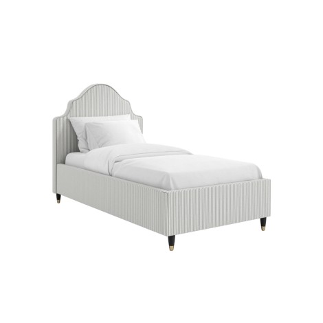 Monterey Grey Thin Stripe Single Bed 