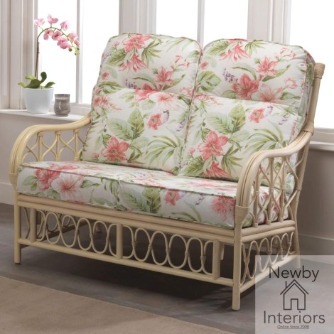Morley 2 Seater Natural Wash Rattan