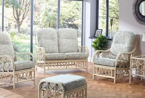 Desser - Morley - Natural Wash - Cane 2 Seater Sofa & 2 Chairs