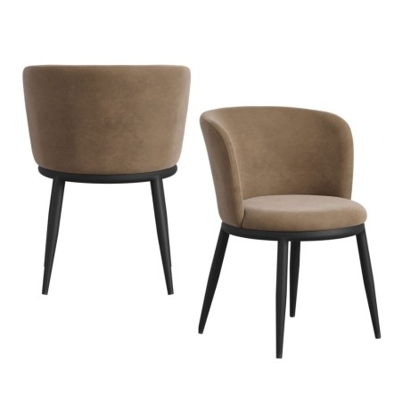 Nova Mole / Black Dining Chair (Pair)
