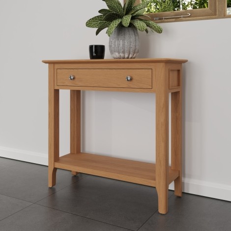 Natalie Light Oak Console Table 