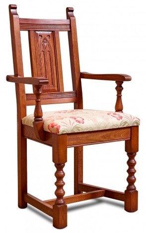 Old Charm Dining Carver Chair Fabric OC2287