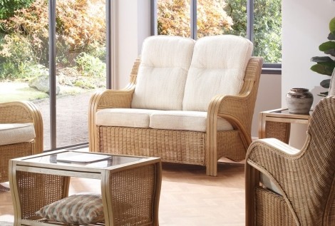 Opera Light Oak, Cane 2 Seater Sofa