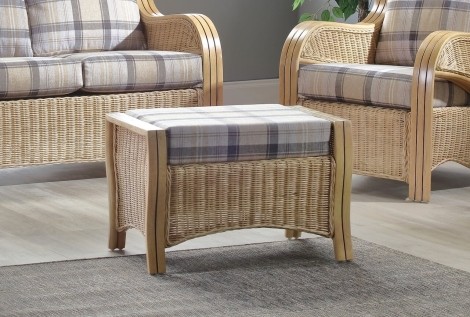 Opera Light Oak, Cane Footstool