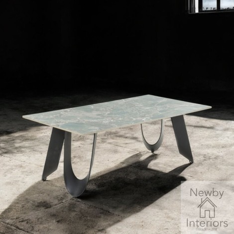 Osaka Green/Grey Ceramic Coffee Table
