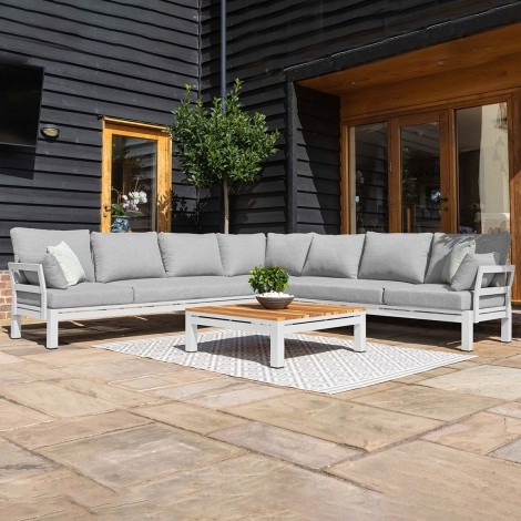 Oslo Large Corner Group / White