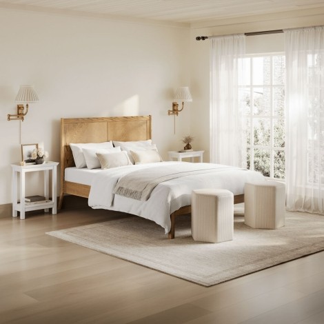 Palms Smoked Double Bed 