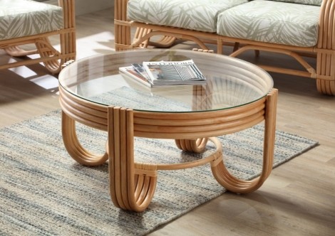 Desser - Pretzel - Natural - Cane Coffee Table