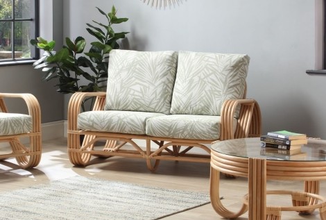 Desser - Pretzel - Natural - Cane 2 Seater Sofa