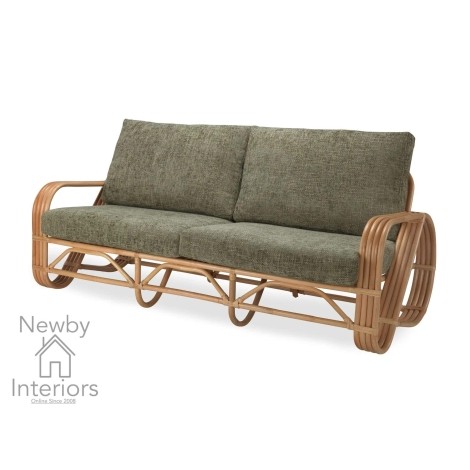 Pretzel 3 Seater Sofa Natural Rattan