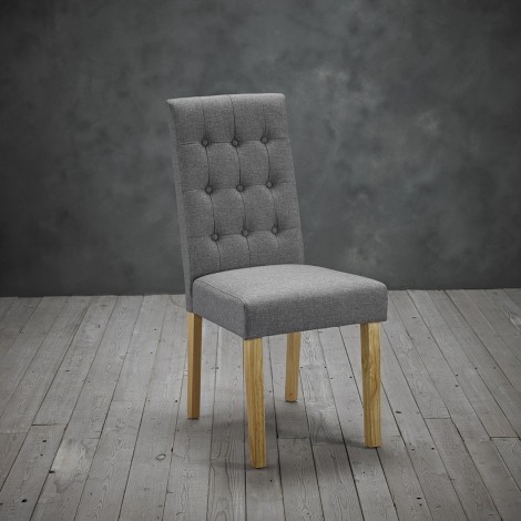 Roma Grey Dining Chairs (Pair)