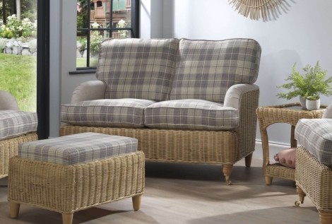 Desser - Seville - Light Oak - Cane 2 Seater Sofa