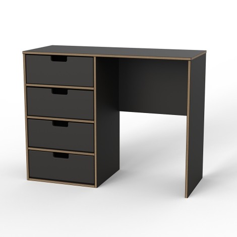 Shanghai - Graphite 4 Drawer Vanity Desk