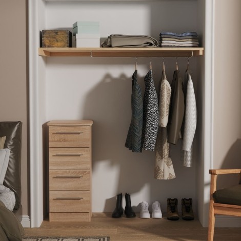 Sherwood - 4 Drawer Locker - Bardolino Oak Finish