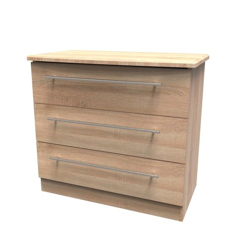 Sherwood - Chest of 3 Drawers - Bardolino Oak Finish