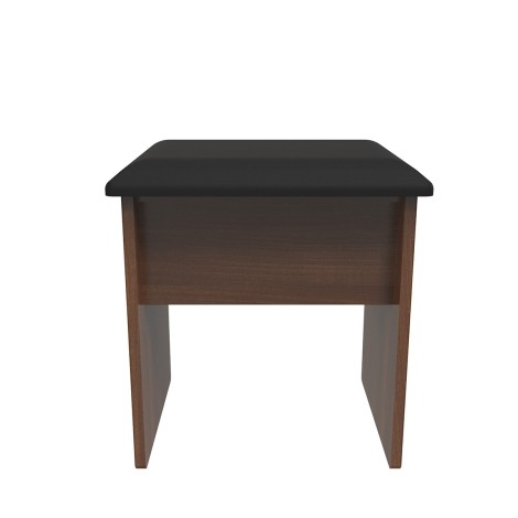Sherwood - Dressing Table Stool / Vainty Stool - Noche Walnut Finish