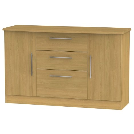 Sherwood - 2 Door 3 Drawer Storage Unit - Modern Oak Finish