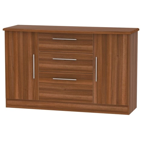 Sherwood - 2 Door 3 Drawer Storage Unit - Noche Walnut Finish