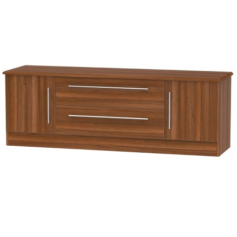 Sherwood - Wide 2 Door 2 Drawer TV Unit - Noche Walnut Finish