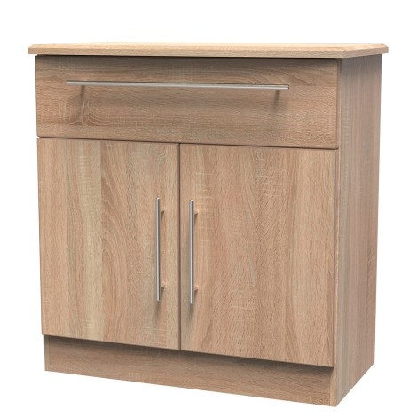 Sherwood - 2 Door 1 Drawer Storage Unit - Bardolino Oak Finish