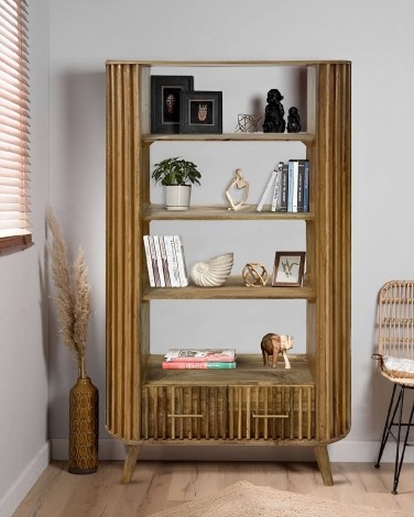 Slated Mango Bookcase