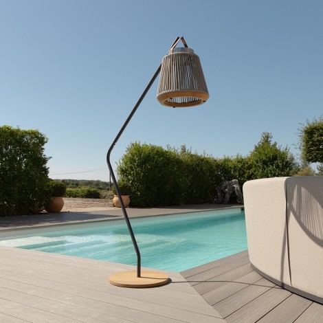 Athena Small Solar Light With Stand - Light Grey
