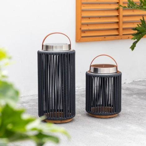 Luna Small Solar Light - Charcoal