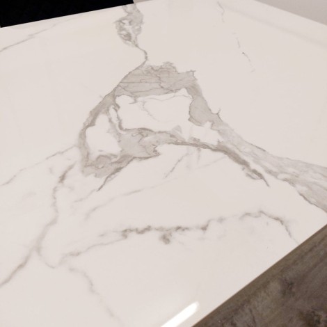 Arial Polar White Sintered Stone Coffee Table