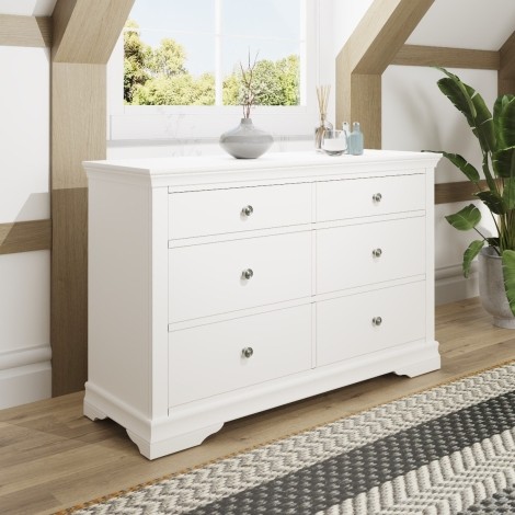 Blenheim Painted White - 6 Drawer Chest