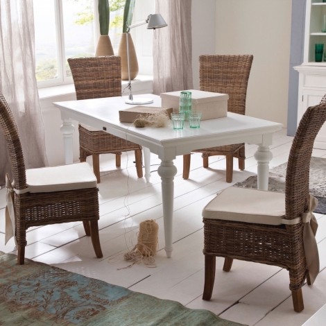 Provence - Pure White Painted - Painted Dining Table