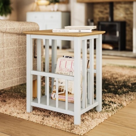 Taberno Magazine Rack - Linen