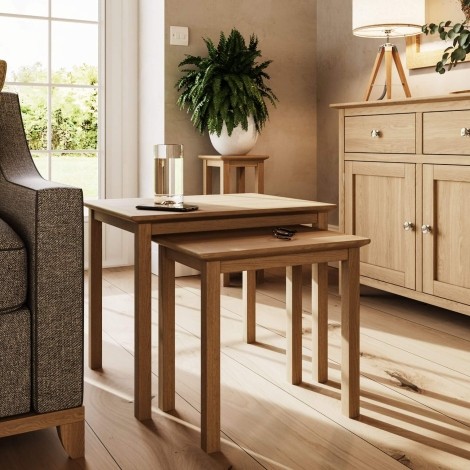Taberno Nest Of 2 Tables - Oak
